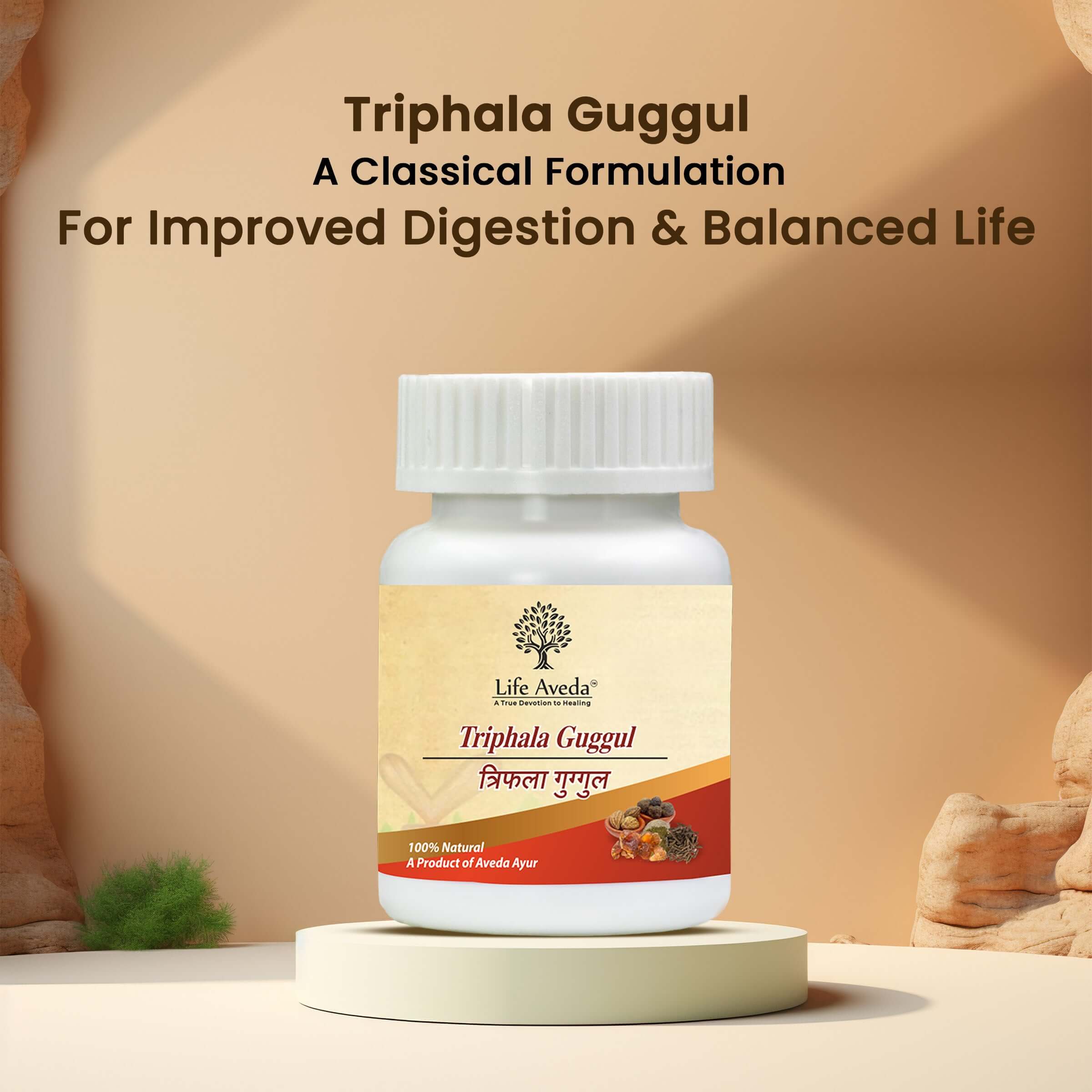 Life Aveda Triphala Guggul Vati – Classical Ayurvedic Detox and Digestive Support
