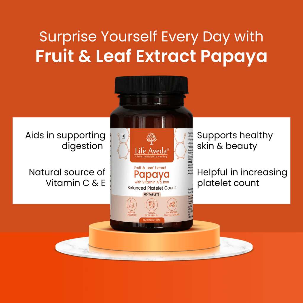 Papaya Fruit and Leaf Extract Tablets