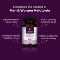 Lifeaveda Melatonin Tablets | Sleep Supplement for Men & Women | Melatonin Tablets for Restful Deep Sleeps - 60 Veg Tablets